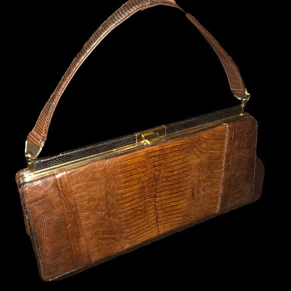 ESCORT 1950'S EXOTIC ALLIGATOR HANDBAG - Picture 4 of 9